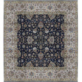 Sona Wool Oriental Area Rug in Black/Beige