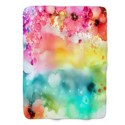 MentionedYou Darl Throw Blanket 60.0 H x 50.0 W in Polyester in Mix | 50" W x 60" L