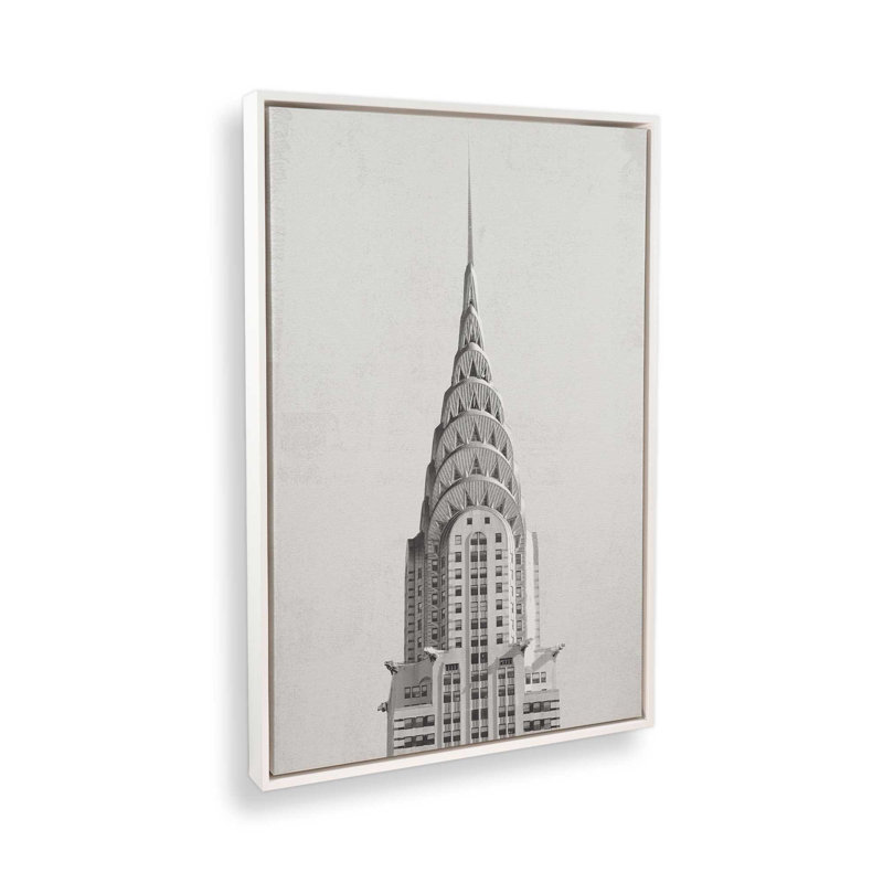 Impression sur toile de Chrysler Building NYC, H 37,5 po x l 25,5 po, Impression sur toile flottante sans passe-partout