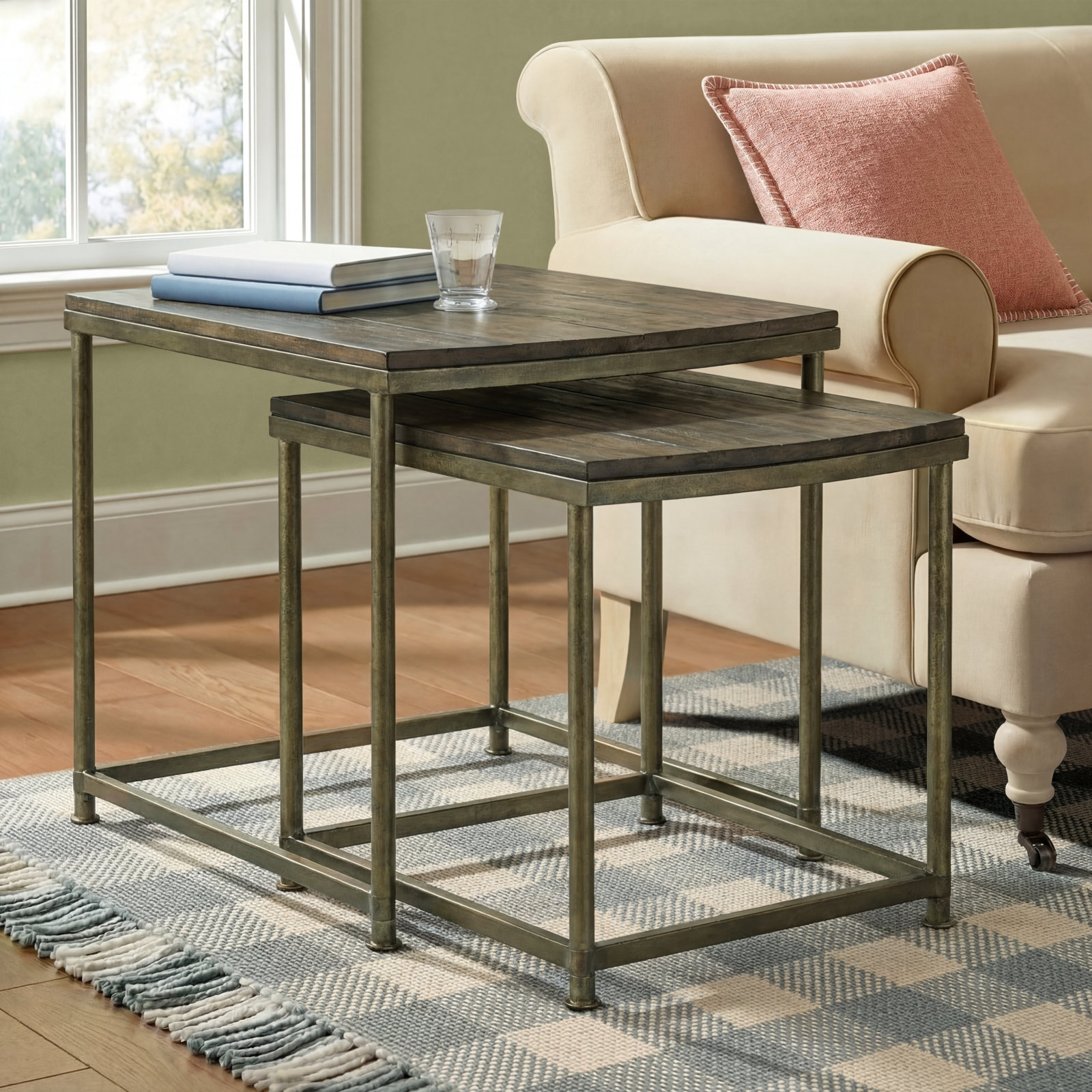 Debbi Solid Wood Nesting End Table