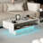 Modern Rectangular Coffee Table with Storage – Unique Design and 16-Level Adjustable Brightness