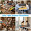 1500 Piece Puzzle Table With Legs, Angle & Height Adjustment Jigsaw Puzzle Table With 4 Drawers & Wooden Cover | 35"x26" Tilting Puzzle Board