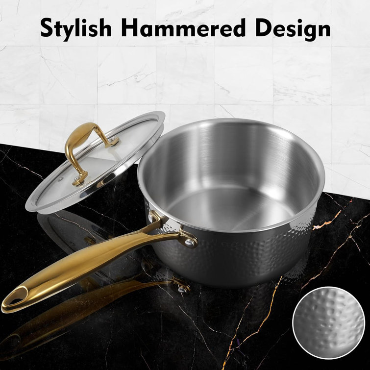 Thyme & Table Non-Stick 12 Gold Fry Pan with Stainless Steel