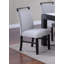 Ensemble de salle à manger de style moderne et 6 chaises d'appoint en faux marbre blanc