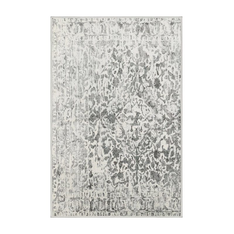 Tapis beige contemporain, Rectangle 2 pi x 5 pi