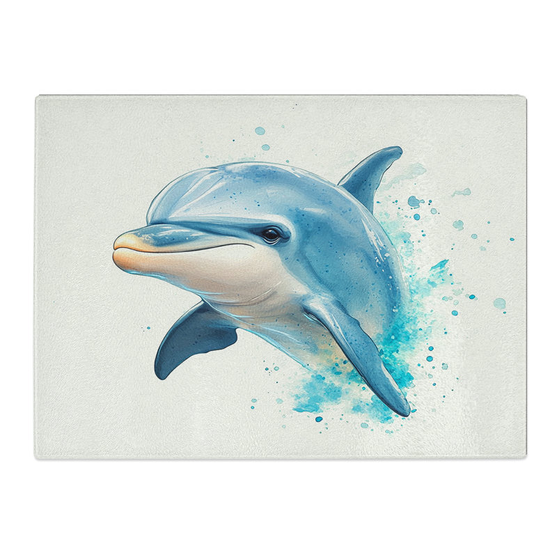 Dolphin Vol.3  Glass Chopping Board
