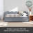 Cozy Gingham Daybed With Two Storage Drawers, With USB Port And Adorable Wave Shaped-1722698260-1722698263