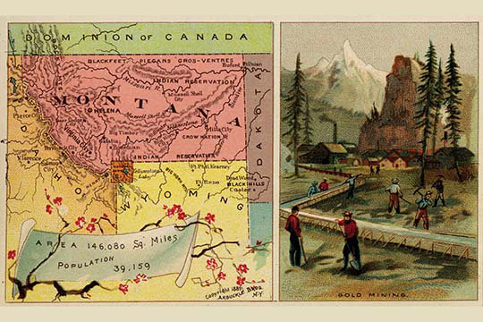 « montana » par arbuckle brothers, impression sans cadre, H 24 po x l 36 po x P 1,5 po