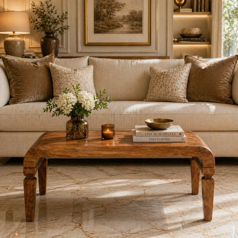 Curved Frame Coffee Table