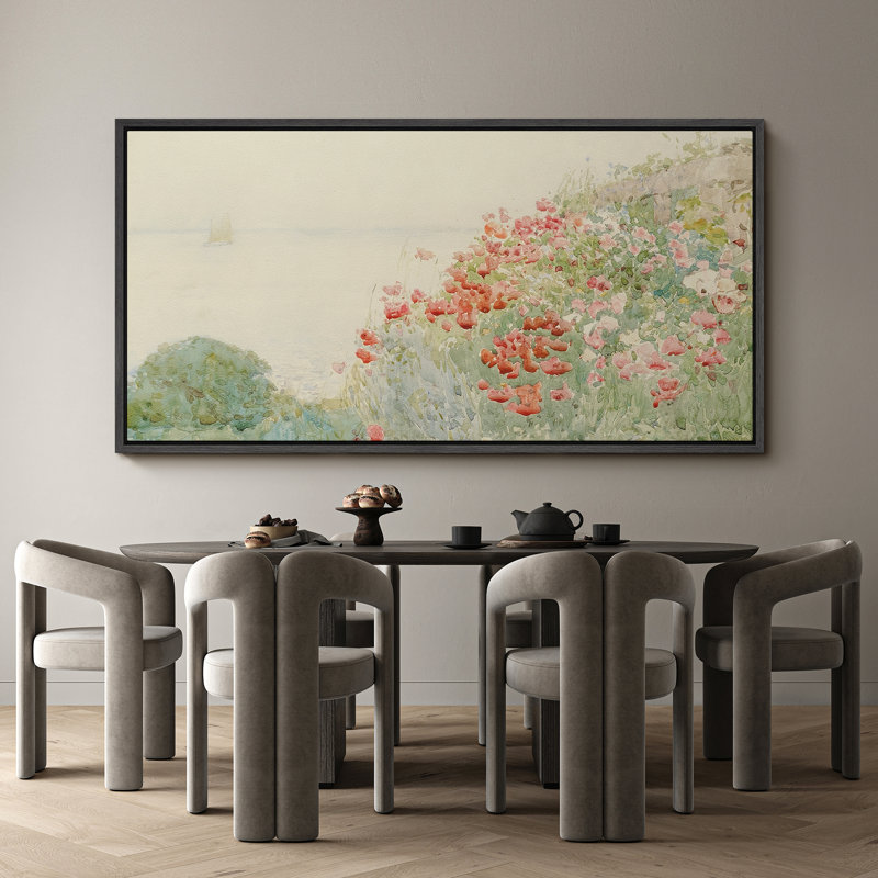 Vibrant Wildflower, H 30 po x l 60 po, Noir, noir, noir, noir