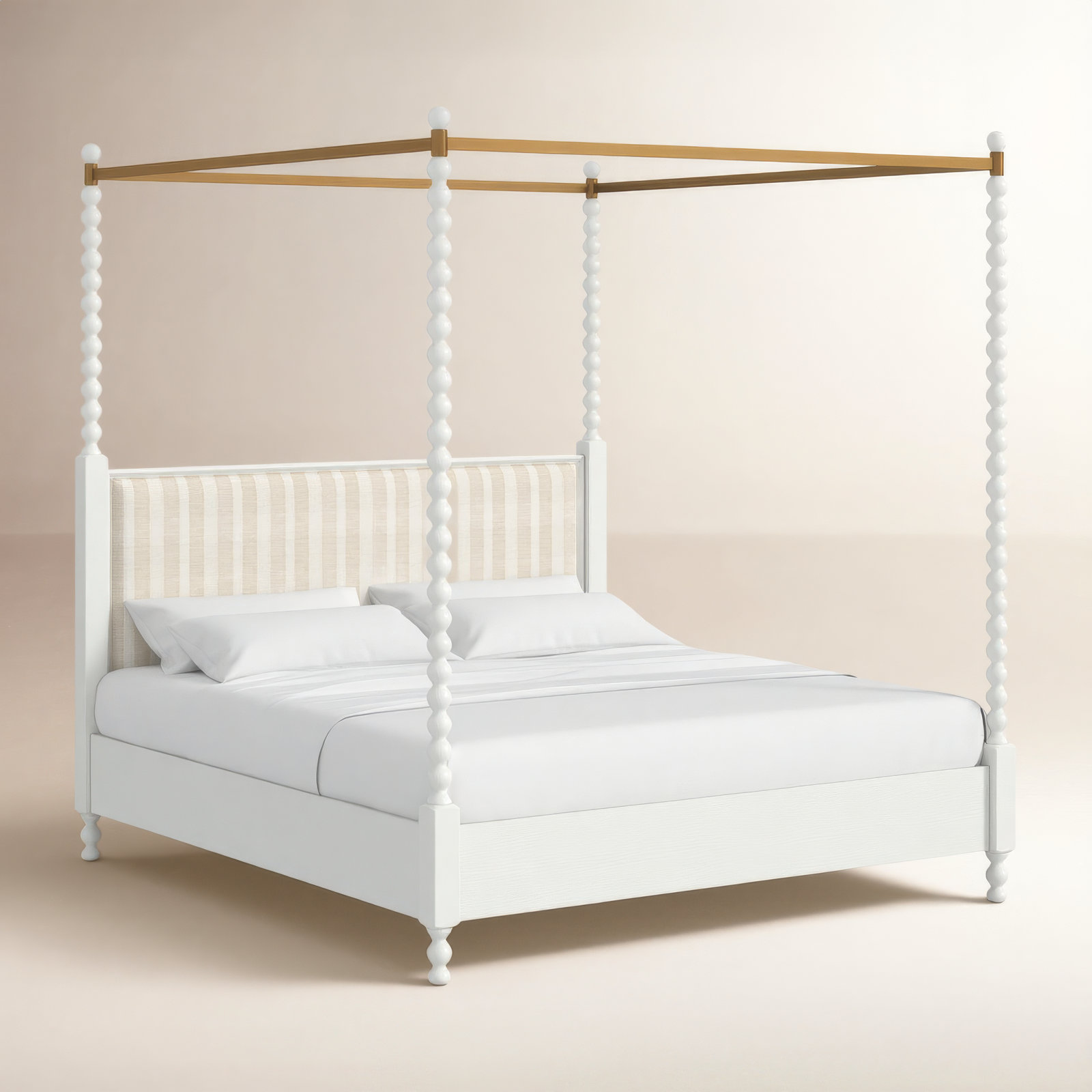 Haven Upholstered Canopy Bed, King