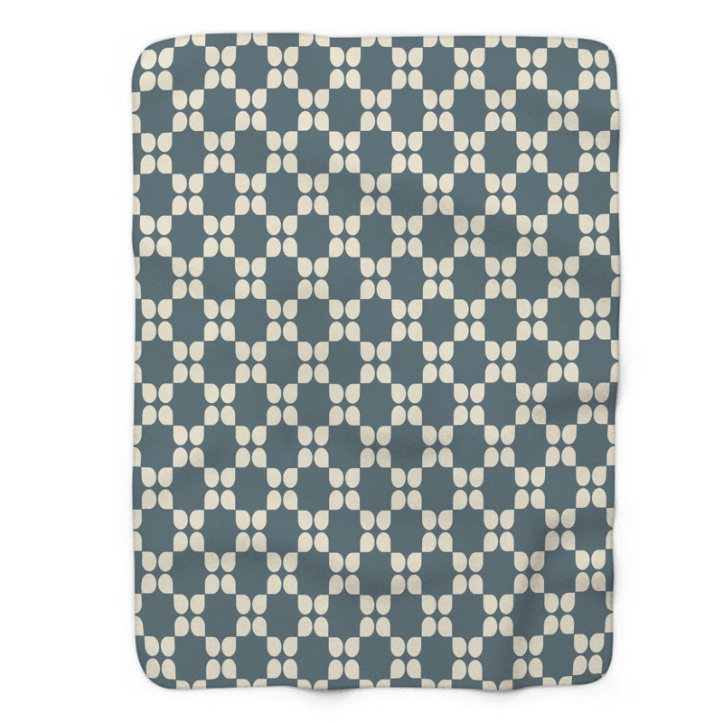 Blooming Grace - couverture en sherpa de qualité supérieure 1 pièce 0216, L 50 po x L 60 po