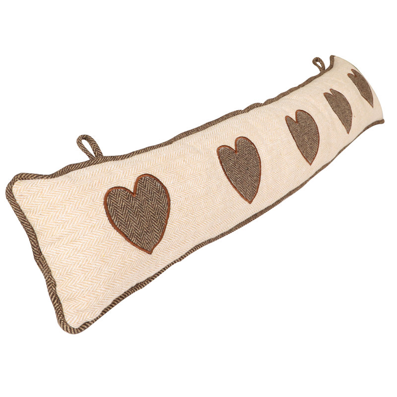 Brookes Heart Fabric Draught Excluder