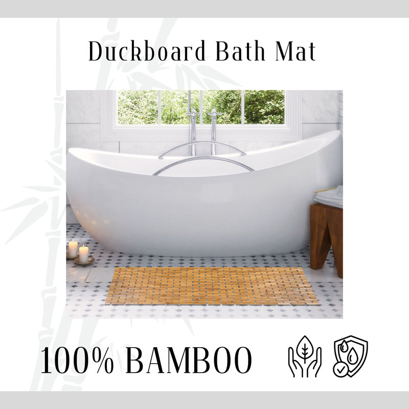 Rayon From Bamboo Bath Mat, Brown
