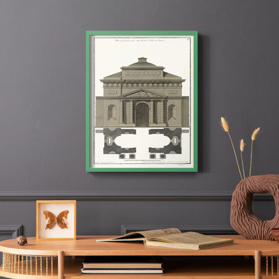 Bâtiments et façades III, reproduction encadrée - bois massif