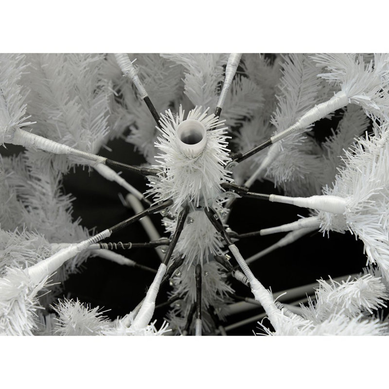 Lighted Artificial Christmas Tree, 5.91ft H x 3.83ft W x 3.83ft D
