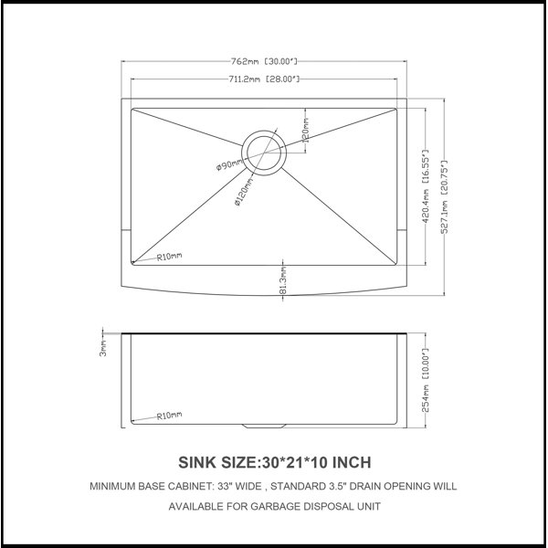 Dimensions du produit