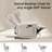 Leather Power Recliner Chair with Triple Motor Adjustment, USB/Type-C Charging & 7-Color LED Lighting – Home Theater Seating-1591968600