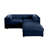 Eliezer 2-Seater Chenille Sectional Sofa with Ottoman-1827534329