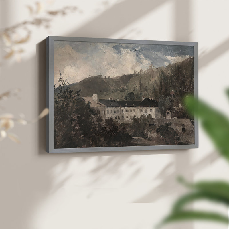 Paysages rétro-DCCDXI-impression encadrée - réaménageable, H 11 po x l 14 po, Gris
