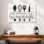 «Happiness Is Hommade Kitchen Tools», reproduction sur toile-124926174