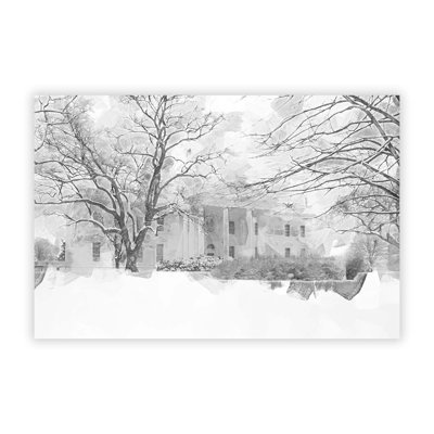 Wintertime View of the White House - Frameless Print