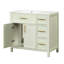 Meuble-lavabo simple 36 po avec plateau en céramique Fakrrudeen
