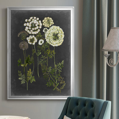 Bookplate Floral II - Single Picture Frame Print on Canvas