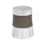 Table d'appoint MGO - table de bout pour l'extérieur, gris clair et brun