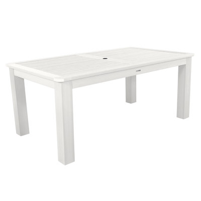 Highsmith Rectangular Outdoor Dining Table With Umbrella Hole , in. W 42'' in. D