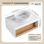 Meuble-lavabo mural 30 po avec lavabo en céramique et compartiments de rangement ouverts-870948700-870948706