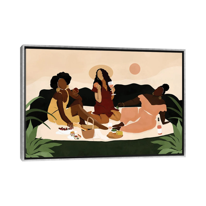 « SIS-nic » par Bria Nicole-impression d’art graphique, Pas de tapis, H 32 po x l 48 po x 1,5 po, Toile avec cadre argenté