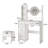Makeup Vanity With Adjustable 3 Lighting Modes