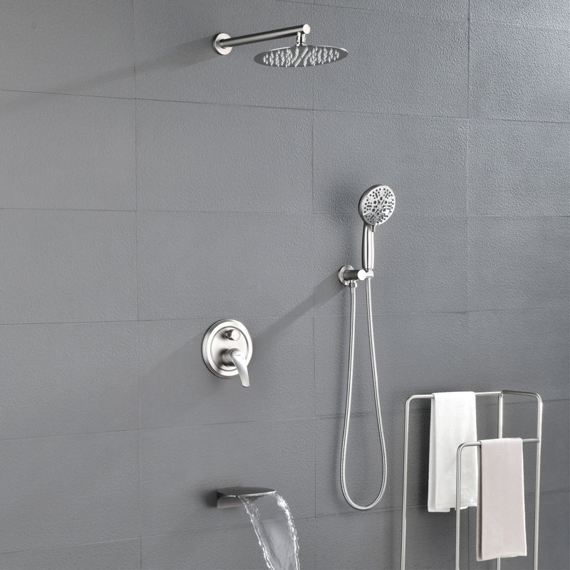 All-In-One Kit with Rough in-Valve, Brushed Nickel