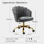 Rasnick Velvet Swivel Tufted Office Chair-1392450219