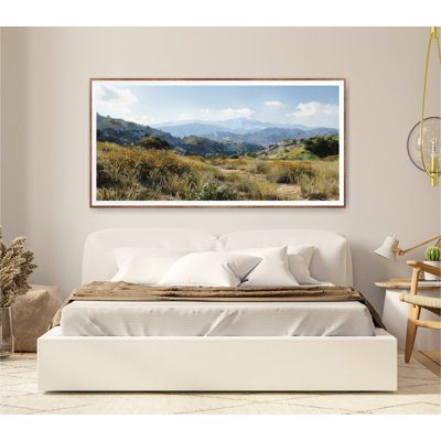 California Landscape, Landscape Painting Art Print, Extra Large Horizontal Wall Art, Travel Print