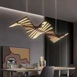 20 - Light Matte Black LED Novelty Pendant