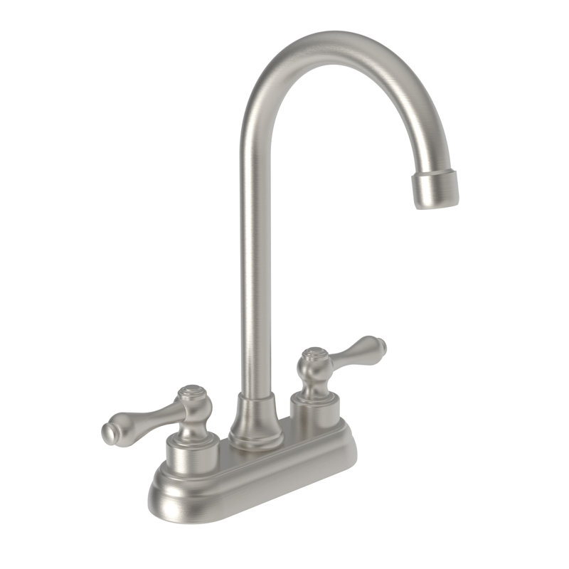Seaport Double Handle Bar Faucet, Satin Nickel