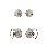 Nostalgic Warehouse Classic Rosette Entry Set with Oval Clear Crystal Knob