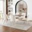Chaises de salle à manger rembourrées modernes en chenille avec structure en métal pour salle à manger de cuisine-32515467-32515464