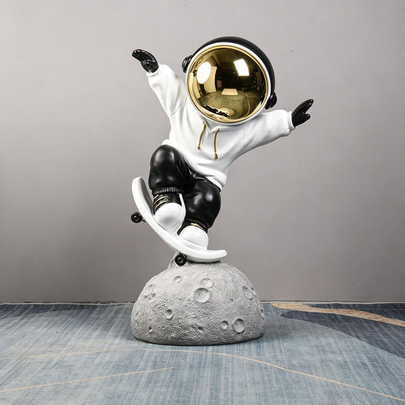 Figurine d'astronaute Cool Hoodie, Blanc