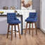 Ensemble polyvalent de 2 tabourets de bar pivotants au design robuste et confortable