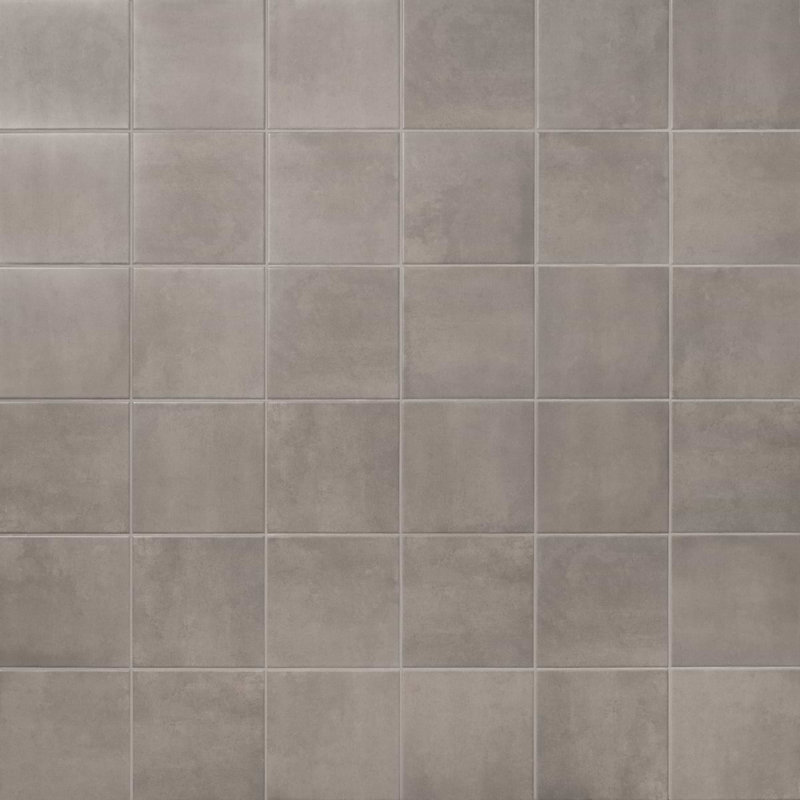 Geode 7.87 In. X 7.87 In. Matte Porcelain Floor And Wall Tile (10.76 Sq. Ft. / Case), Cement Mist Gray