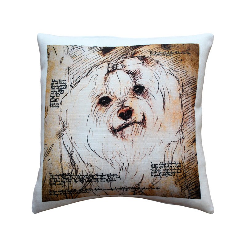  Coussin intérieur / extérieur Maltese Dog
