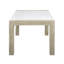 Table de salle à manger 6 pièces en marbre de style contemporain avec banc et chaises