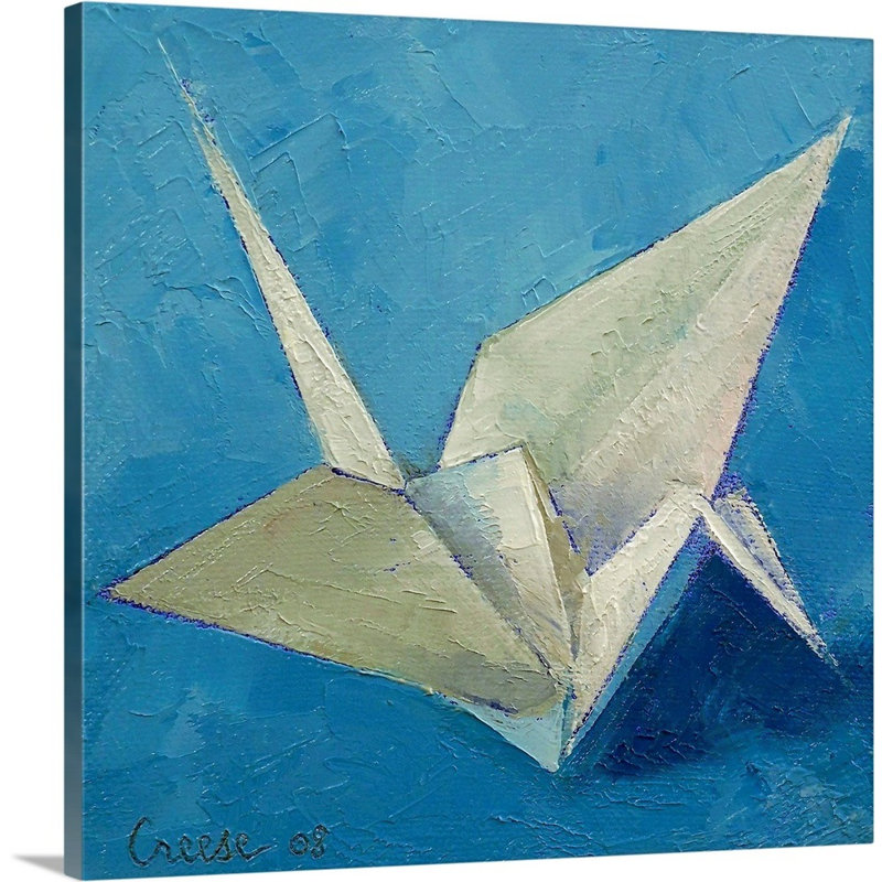 «Massaro Origami Crane» par Michael Creese, reproduction d'art sur toile, H 20 po x l 20 po x P 1,25 po
