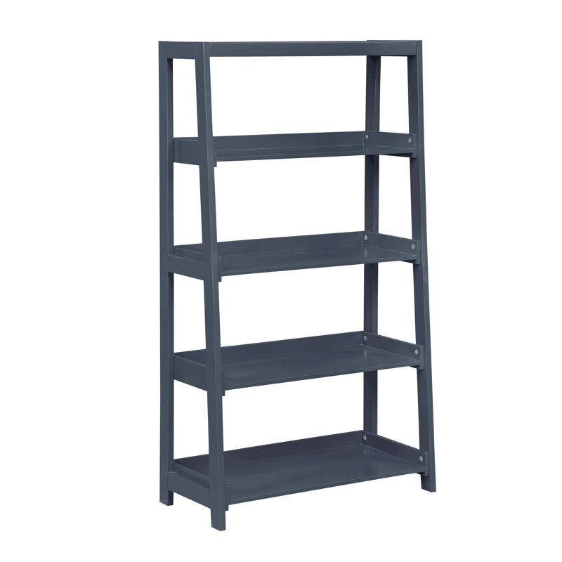 Modern Traditional Bookcase Sleek Finish Wooden Furniture 1Pc Display Rack, (4 tablettes) H 54 po x l 30,5 po x P 14 po