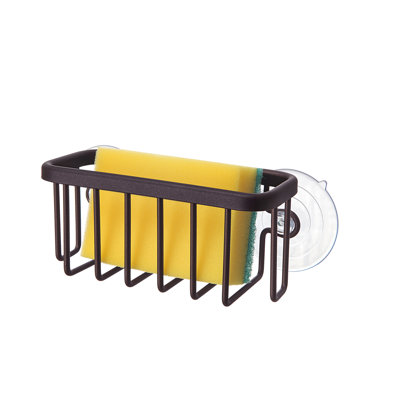 Rust Kitchen/Bathroom Sink Suction Holder for Sponges, Scrubbers, Soap