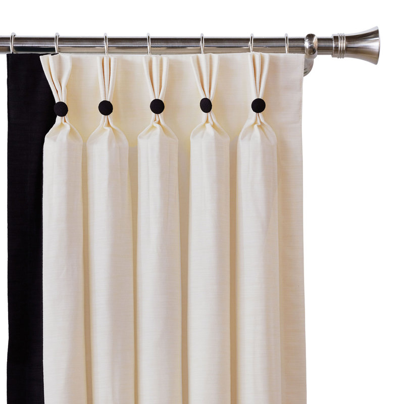 Dominique Room Darkening Curtain Panel, 40" W x 120" L, Right