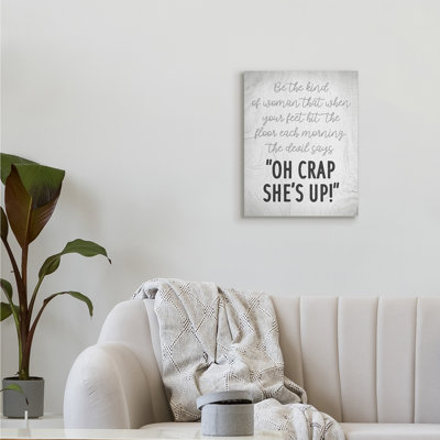 «That Kind of Woman», art textuel rustique par Daphne Polselli - Art textuel